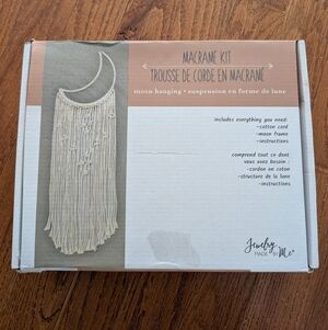 Macrame Kit Moon Hanging